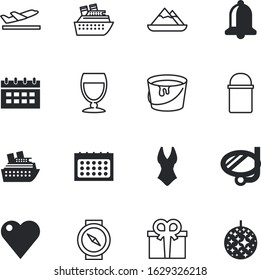 holiday vector icon set such as: aluminium, healthy, south, week, collection, west, interface, greeting, anniversary, women, guidance, glasses, celebrate, quality, east, underwater, vine, pot, fit
