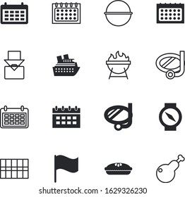 holiday vector icon set such as: witch, website, side, rose, ship, american, banner, roast, pan, small, passion, witchcraft, turkey, cooked, passenger, broken, leg, cookout, hallowen, south