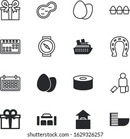 holiday vector icon set such as: canned, packaging, good, orienteering, colorful, land, orientation, can, fit, hand, isometric, steel, ticket, guidance, luxury, deadline, aqua, silhouette, sports