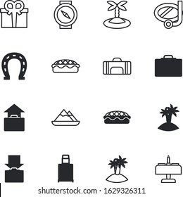 holiday vector icon set such as: creative, horse, compass, sports, mask, shoe, scene, shadows, wine, restaurant, topography, lucky, eat, steel, autumn, horseshoe, guidance, orientation, mountain
