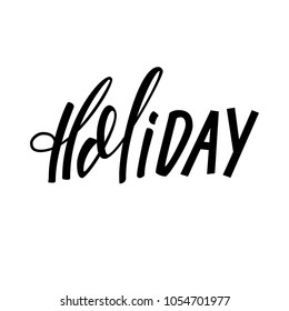 Holiday vector lettering.