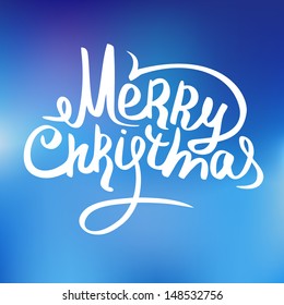 Holiday Vector Lettering, Merry Christmas 