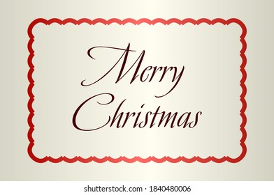 Holiday Vector Lettering, Merry Christmas, red grunge