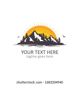 Holiday vector logo design template 