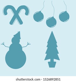 holiday vector logo template illustration