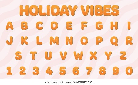 holiday vibes editable text effect with modern and simple style