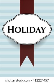 Holiday vintage style card or poster