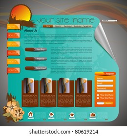 Holiday Website template