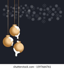 Holiday winter background with coniferous forest. winter season & New Year design. Can use for greeting card, poster, flyer. Vector illustration.
