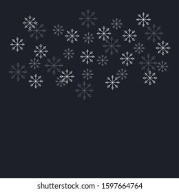 Holiday winter background with coniferous forest. winter season & New Year design. Can use for greeting card, poster, flyer. Vector illustration.