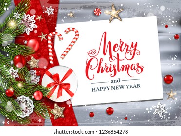 Holiday winter template