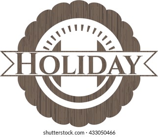 Holiday wooden signboards