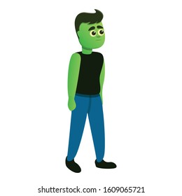 Holiday zombie icon. Cartoon of holiday zombie vector icon for web design isolated on white background