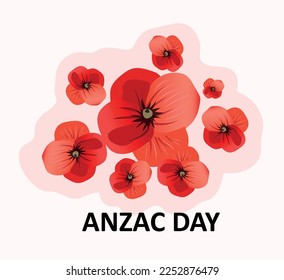 Holidays. Anzac Day poster. Australia National Day. Vector art illustration