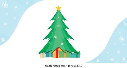 holiday's background with season wishes and border of realistic looking christmas tree branches decorated with berries, stars and candy canes. - vector, christmas postcard with hand lettering, celebra