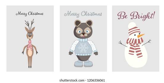 holidays Christmas cards vector