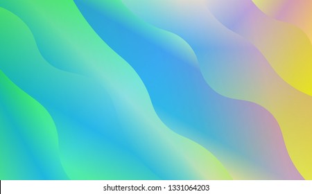 holidays color illustration with neon waveshape. vector illustration. For stylish design.