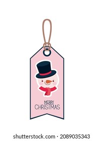 holidays etiquette icon with snowman