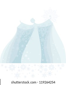 Holidays fairy angel, vector.