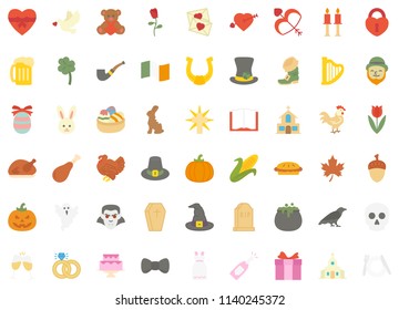 Holidays flat icon