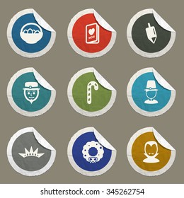 Holidays  flat icons for media