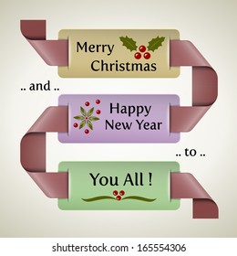 Holidays Greeting Background Vector Illustration
