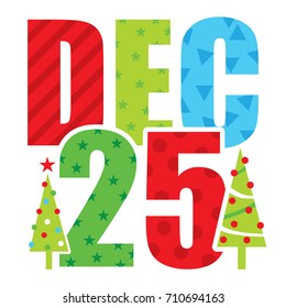 holidays greeting card Dec 25