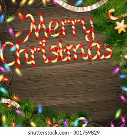 Holidays greeting and Christmas card. EPS 10 vector file included