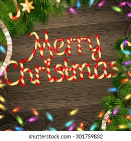 Holidays greeting and Christmas card. EPS 10 vector file included