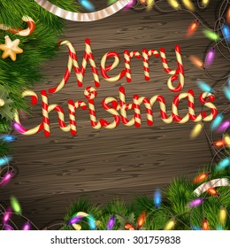 Holidays greeting and Christmas card. EPS 10 vector file included