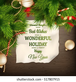 Holidays greeting and Christmas card. EPS 10 vector file included