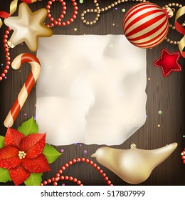 Holidays greeting and Christmas card. EPS 10 vector file included