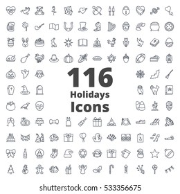 Holidays Icon Line