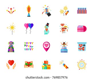 Holidays icon set