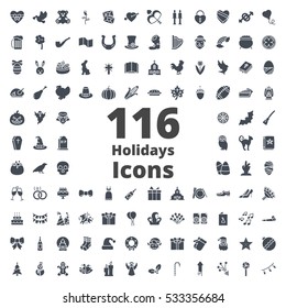 Holidays Icon Solid silhouette