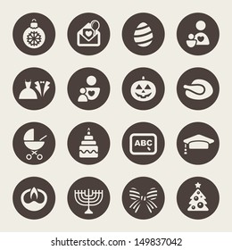 Holidays icons