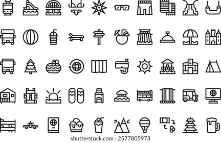 Holidays icons High-Quality Vector Icons Collection with Editable Stroke. Ideal for Professional and Creative Projects.