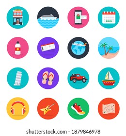
Holidays Icons in Modern Flat Design