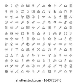 Holidays line icon set. Collection of vector symbol in trendy flat style on white background. Holidays sings for design.