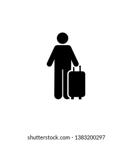Holidays, man icon. Element of man with random object icon. Premium quality graphic design icon. Signs and symbols collection icon for websites, web design