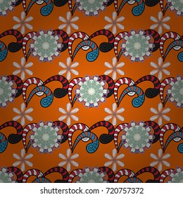 Holidays mood. Vector seamless cute flower pattern. Spring summer time. Gentle romantic print.