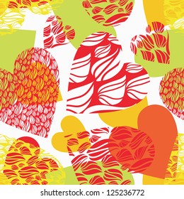   holidays pattern with love different hearts
