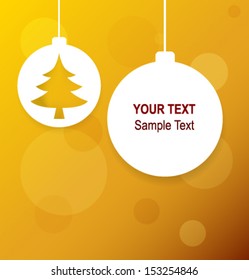 Holidays poster for Christmas. Design template card. Vector.