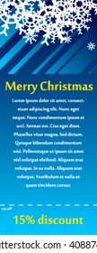 Holidays poster for Christmas. Design template card. Vector.