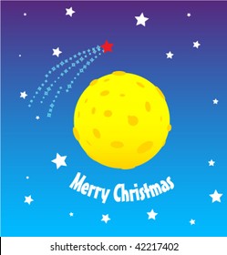 Holidays poster for Christmas. Design template card. Vector.