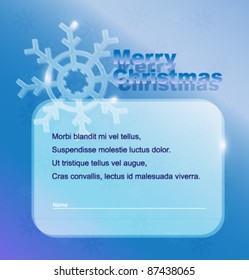 Holidays poster for Christmas. Design template card. Vector.