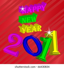 Holidays poster for New Year