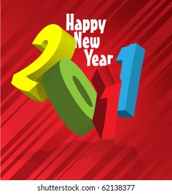 Holidays poster for New Year. Design template card. Vector.