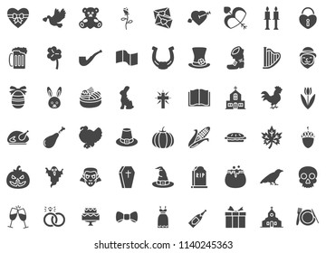Holidays silhouette icon