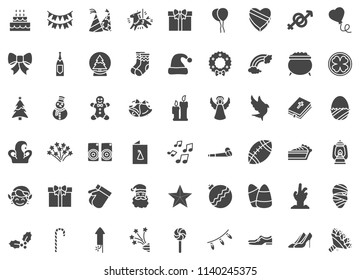 Holidays silhouette icon